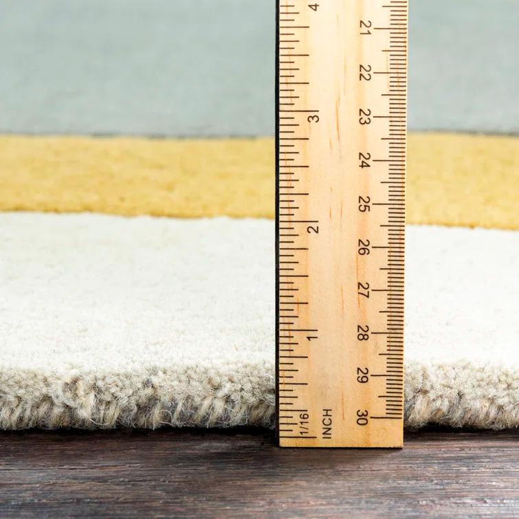 Gaye Wool Gray/Khaki/Teal Rug