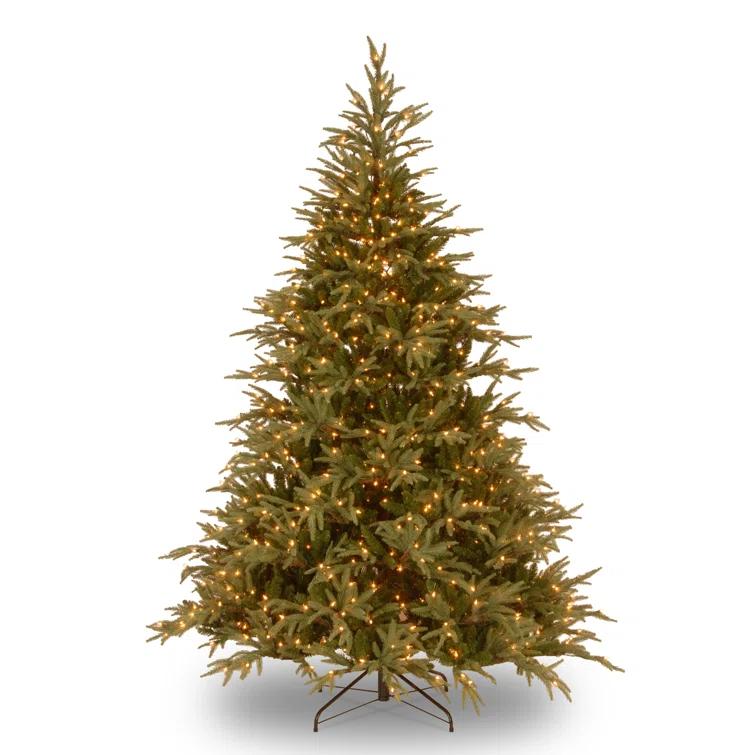 6.5' Prelit LED Medium Jersey Fraser Fir Artificial Christmas Tree Dual Color Lights - National Tree Company