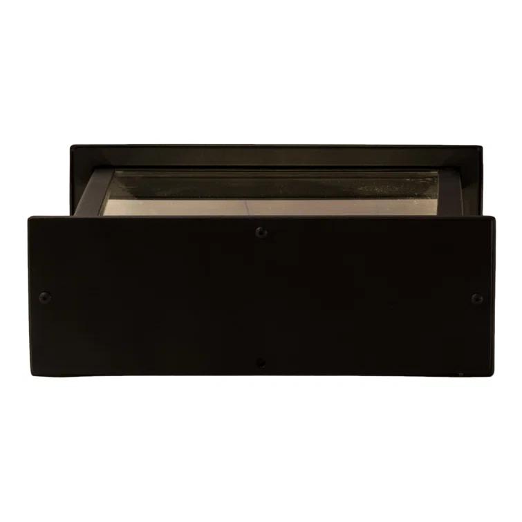 Omega 3-Light Black and Bronze Wall Sconce