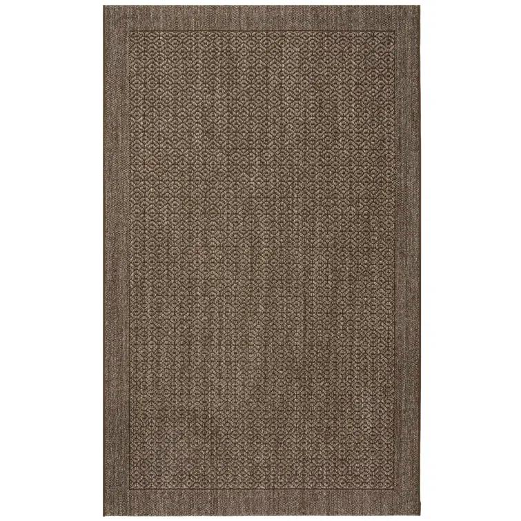 Palm Beach Jacquard Weave Sisal With Latex Geometric Rug