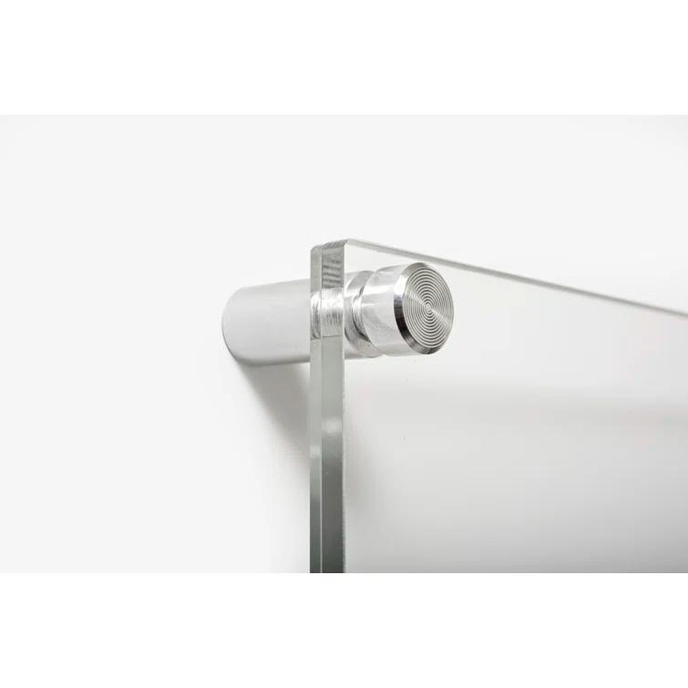 Wexel Art 1-Inch Standard Wall Mounts Grade Acrylic Floating Frames, Silver (Pack Of 4)