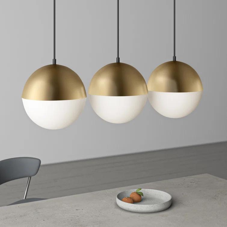 Hastings 3 Light Glass Dimmable Pendant