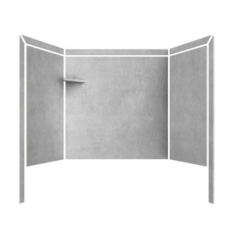 FlexStone Elite 60"W x 32"D x 60"H Alcove Bathtub Surround