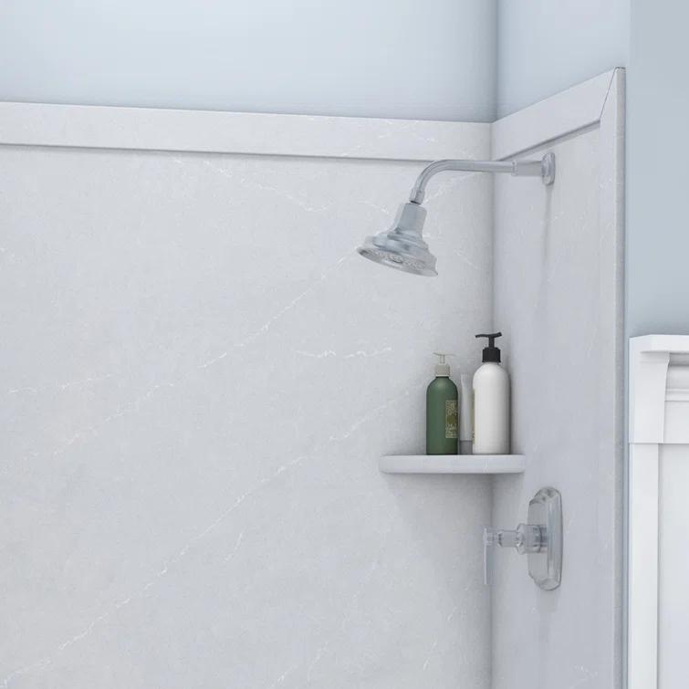 FlexStone Elegance 3-Panel 48"W x 36"D x 80"H Alcove Shower Surround