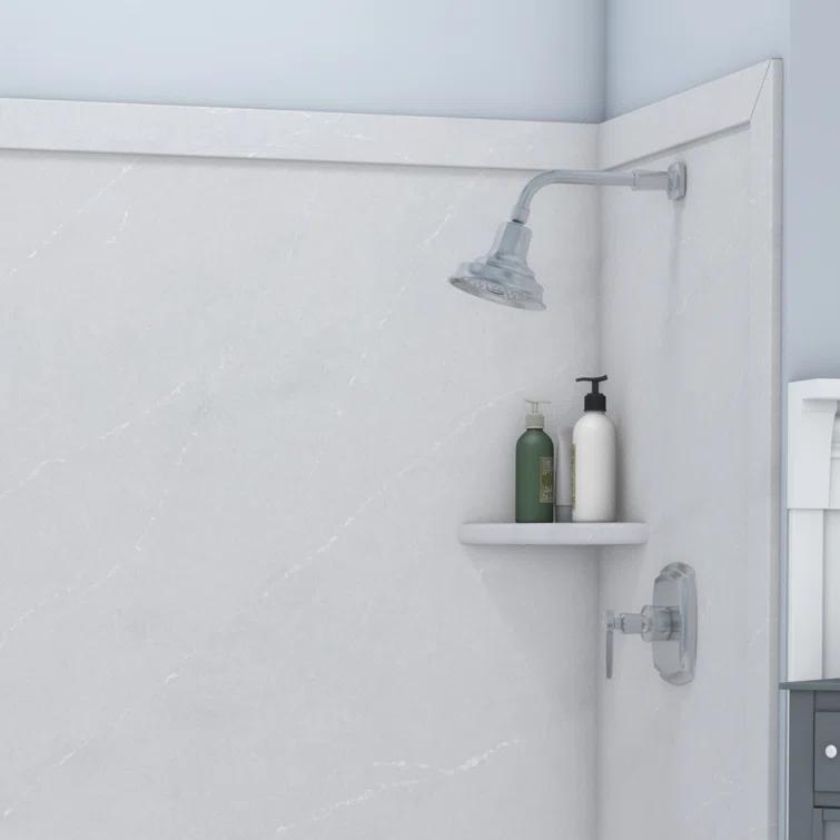 FlexStone Adaptable 60"W x 60"D x 80"H Alcove Shower Surround