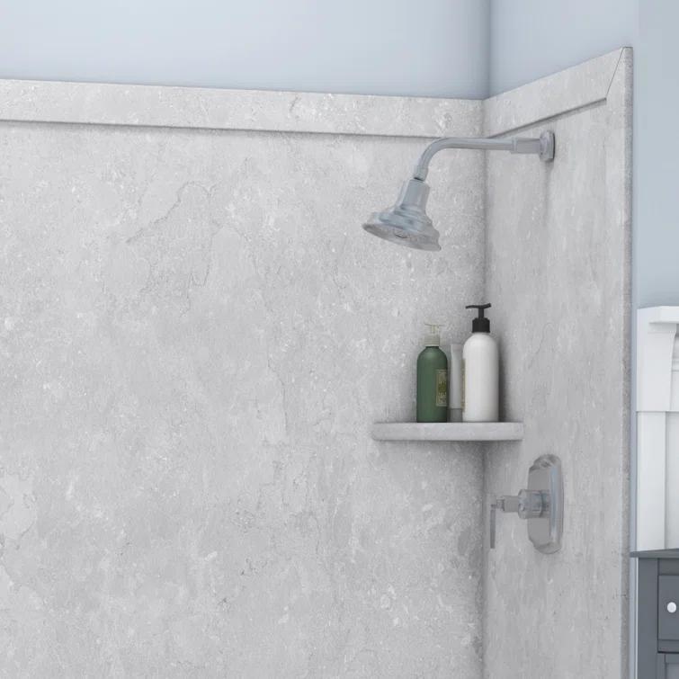 FlexStone Adaptable 60"W x 60"D x 80"H Alcove Shower Surround