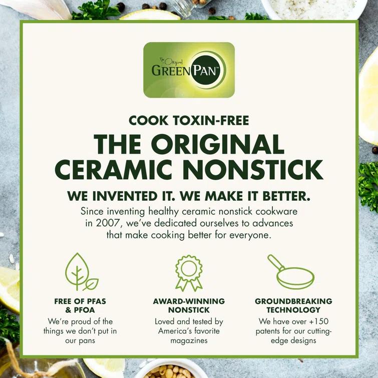 GreenPan Reserve Hard Anodized Healthy Ceramic Nonstick 10 Piece Cookware Set