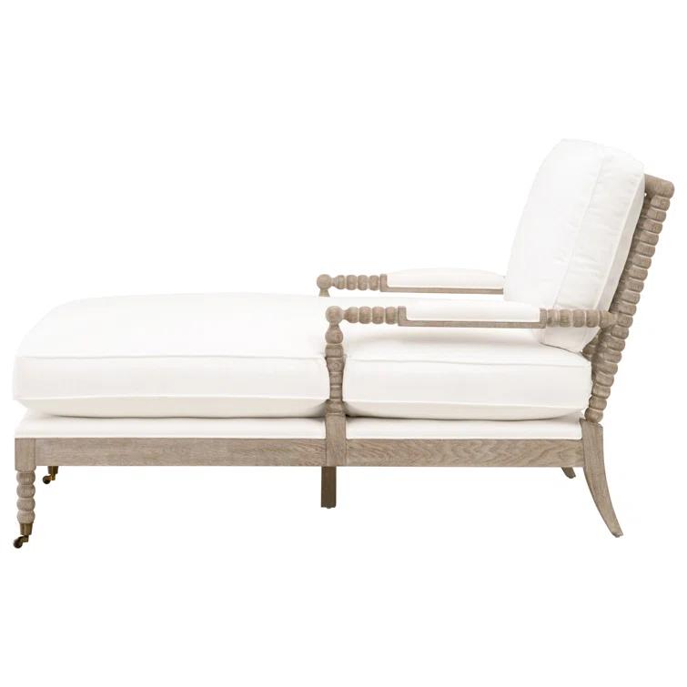 Rosalind Wheeler Chaddrick Stitch Hand Round Arms Down Feather Chaise Lounge
