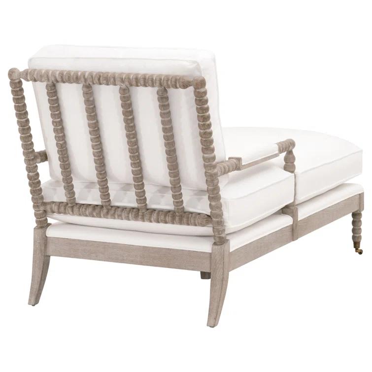 Rosalind Wheeler Chaddrick Stitch Hand Round Arms Down Feather Chaise Lounge