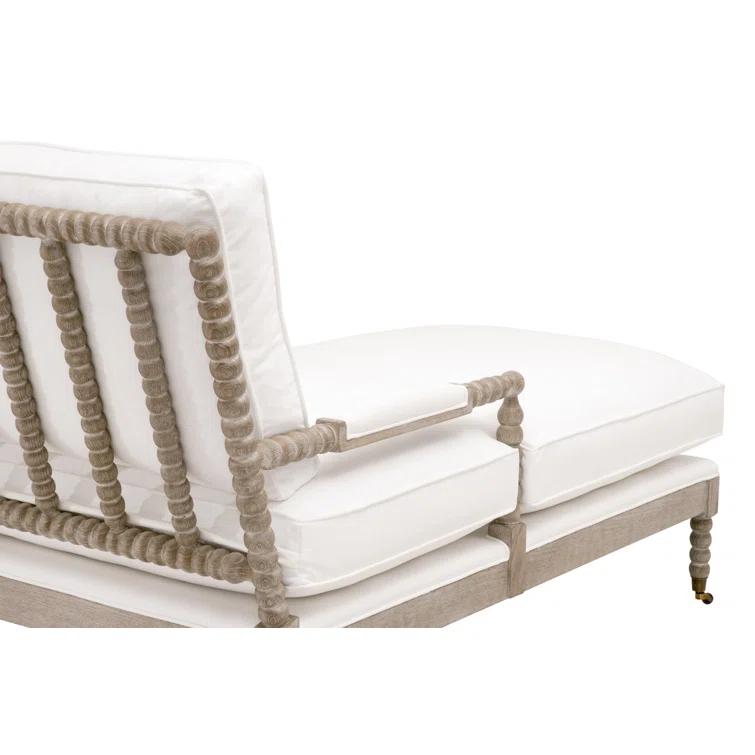 Rosalind Wheeler Chaddrick Stitch Hand Round Arms Down Feather Chaise Lounge
