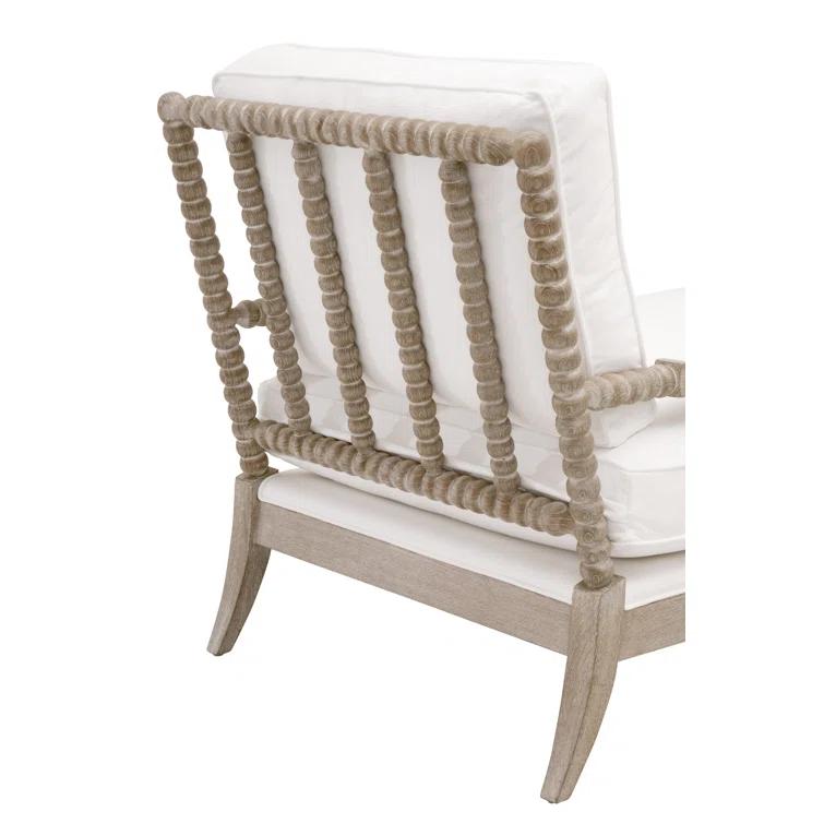 Rosalind Wheeler Chaddrick Stitch Hand Round Arms Down Feather Chaise Lounge
