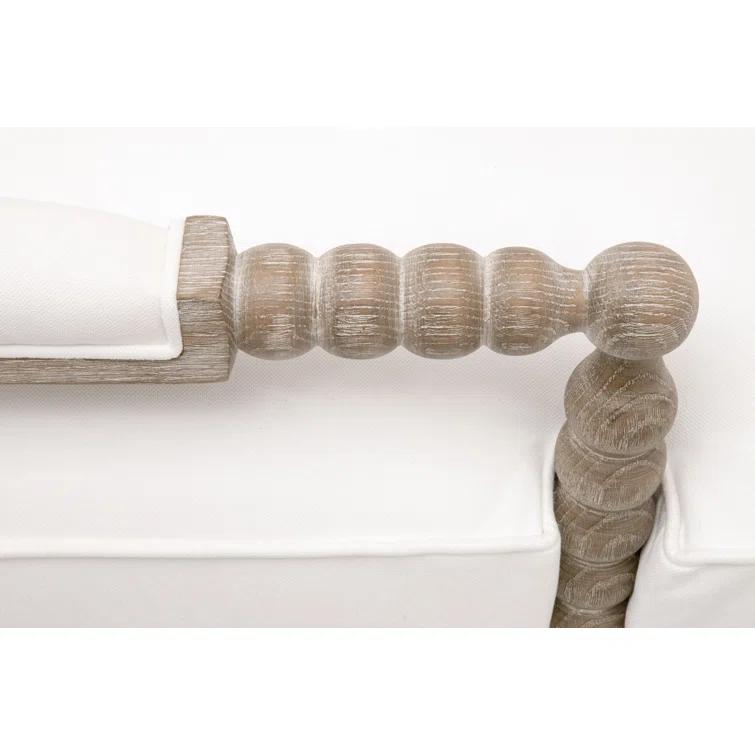 Rosalind Wheeler Chaddrick Stitch Hand Round Arms Down Feather Chaise Lounge