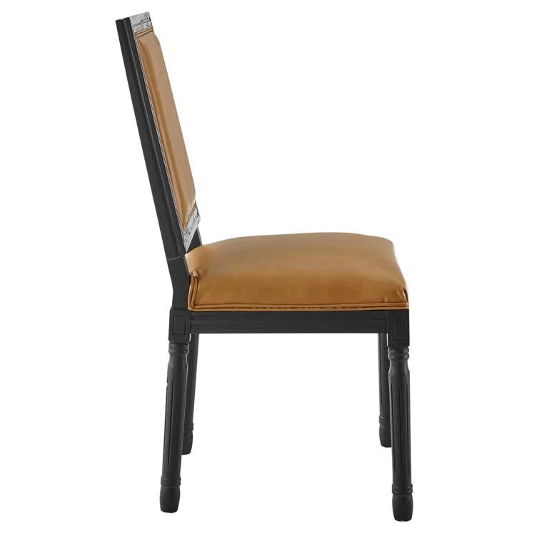 Modway Court French Vintage Upholstered Fabric Dining Side Chair