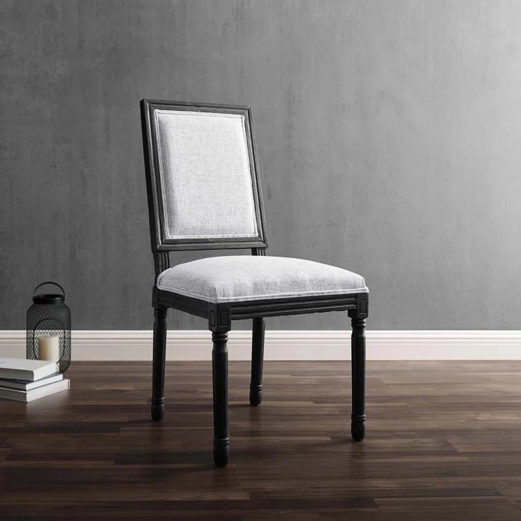 Modway Court French Vintage Upholstered Fabric Dining Side Chair