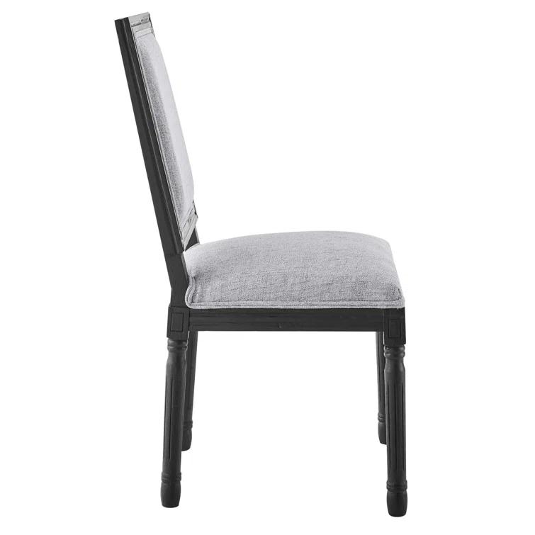 Modway Court French Vintage Upholstered Fabric Dining Side Chair