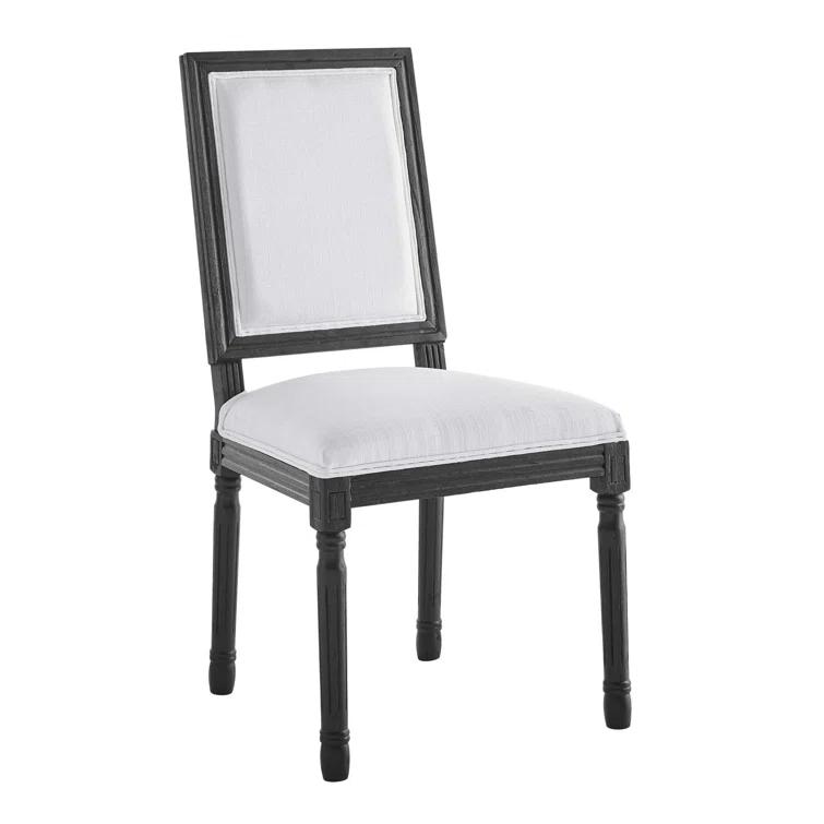 Modway Court French Vintage Upholstered Fabric Dining Side Chair
