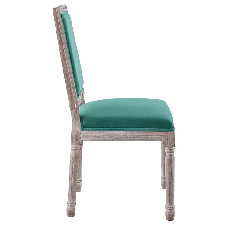Modway Court French Vintage Upholstered Fabric Dining Side Chair