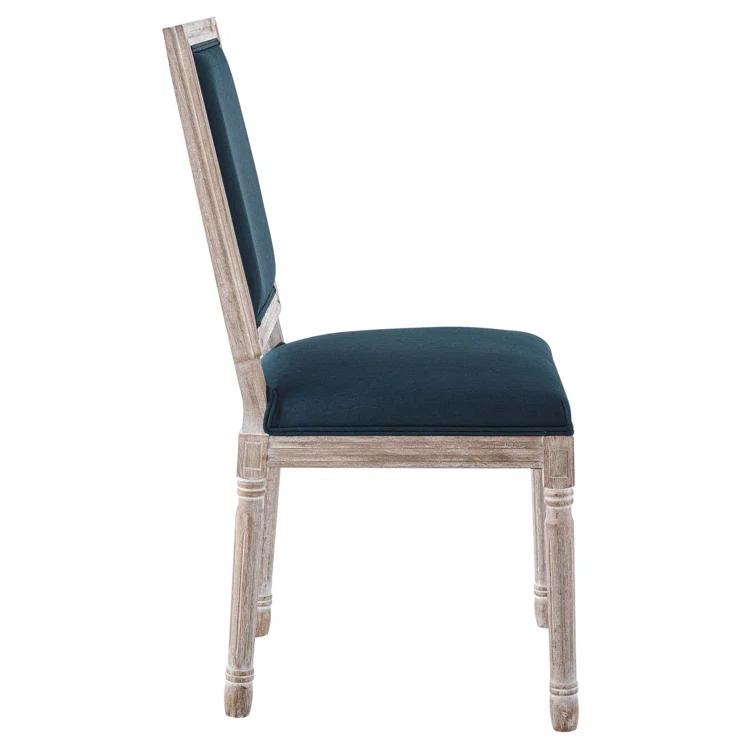 Modway Court French Vintage Upholstered Fabric Dining Side Chair