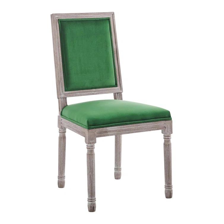 Modway Court French Vintage Upholstered Fabric Dining Side Chair