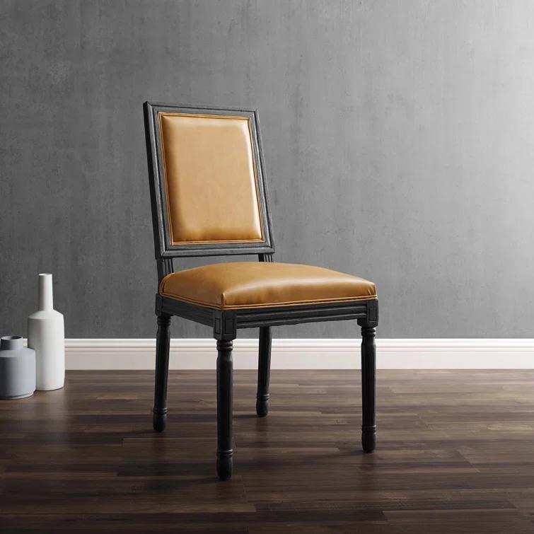 Modway Court French Vintage Upholstered Fabric Dining Side Chair