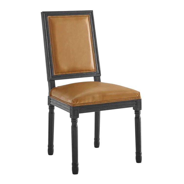 Modway Court French Vintage Upholstered Fabric Dining Side Chair