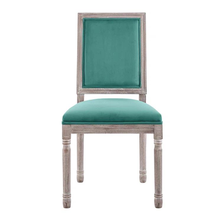 Modway Court French Vintage Upholstered Fabric Dining Side Chair
