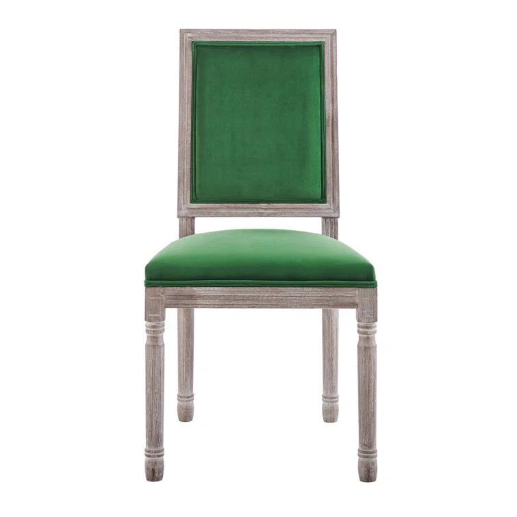 Modway Court French Vintage Upholstered Fabric Dining Side Chair