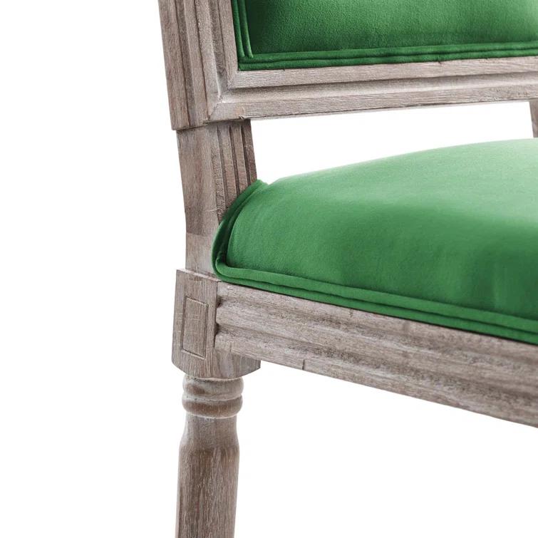 Modway Court French Vintage Upholstered Fabric Dining Side Chair