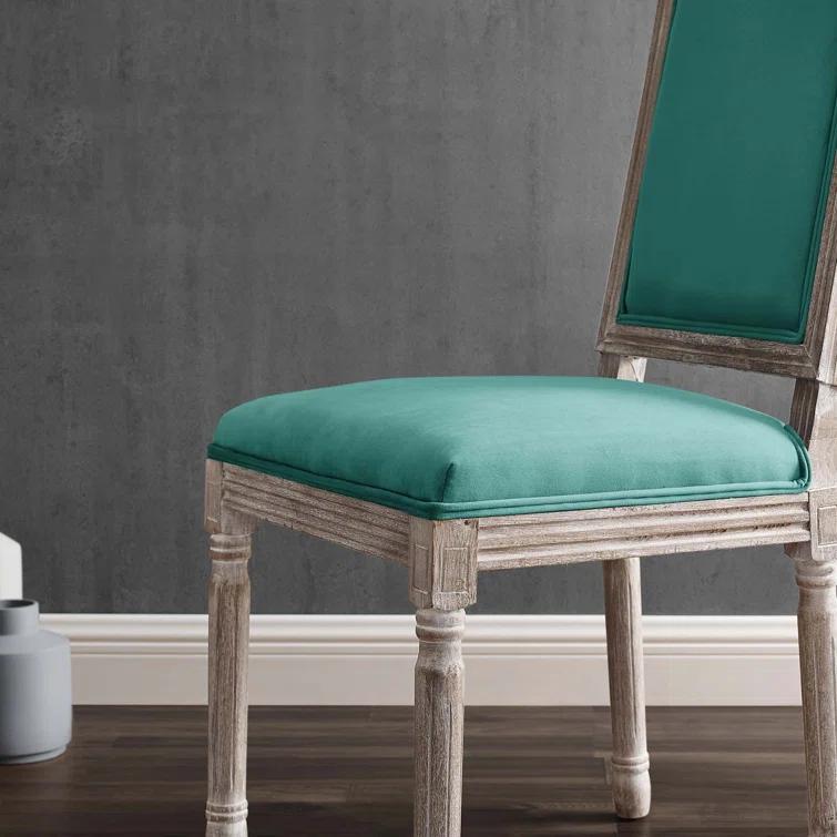Modway Court French Vintage Upholstered Fabric Dining Side Chair