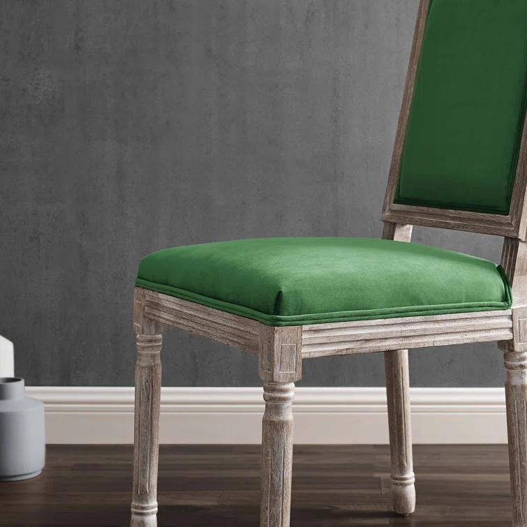 Modway Court French Vintage Upholstered Fabric Dining Side Chair