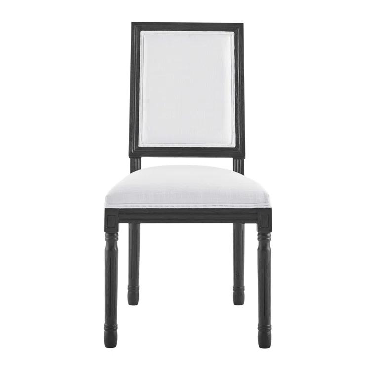 Modway Court French Vintage Upholstered Fabric Dining Side Chair