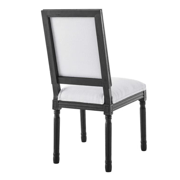 Modway Court French Vintage Upholstered Fabric Dining Side Chair
