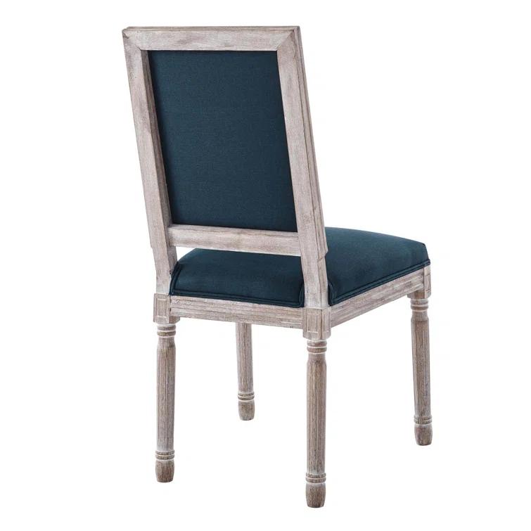 Modway Court French Vintage Upholstered Fabric Dining Side Chair