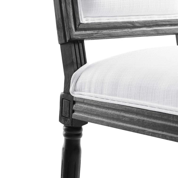 Modway Court French Vintage Upholstered Fabric Dining Side Chair