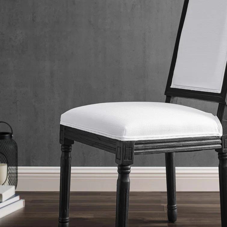 Modway Court French Vintage Upholstered Fabric Dining Side Chair