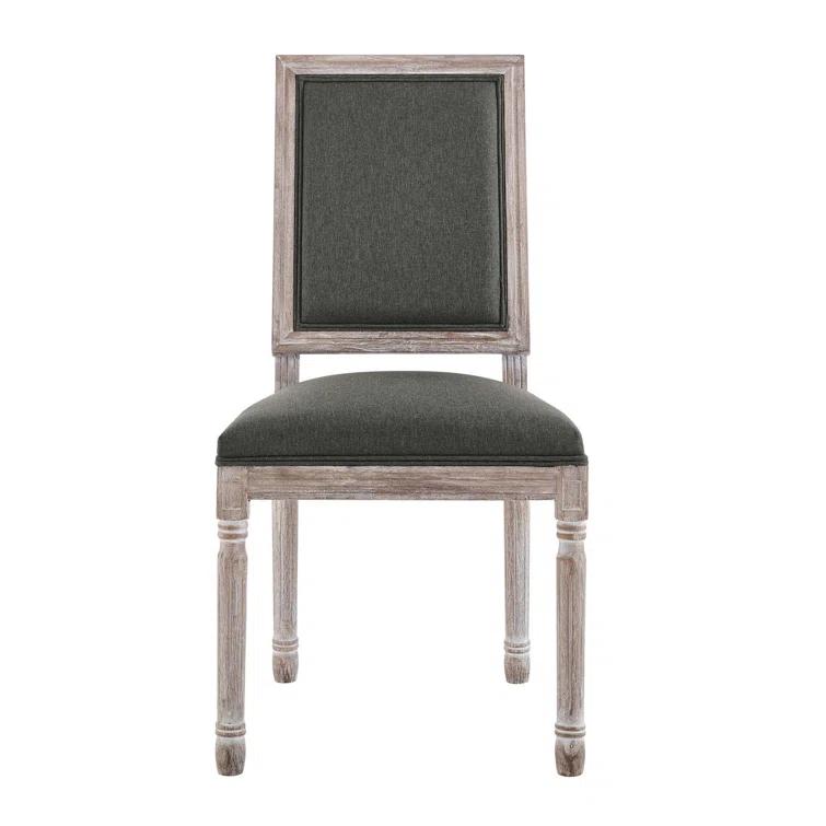 Modway Court French Vintage Upholstered Fabric Dining Side Chair