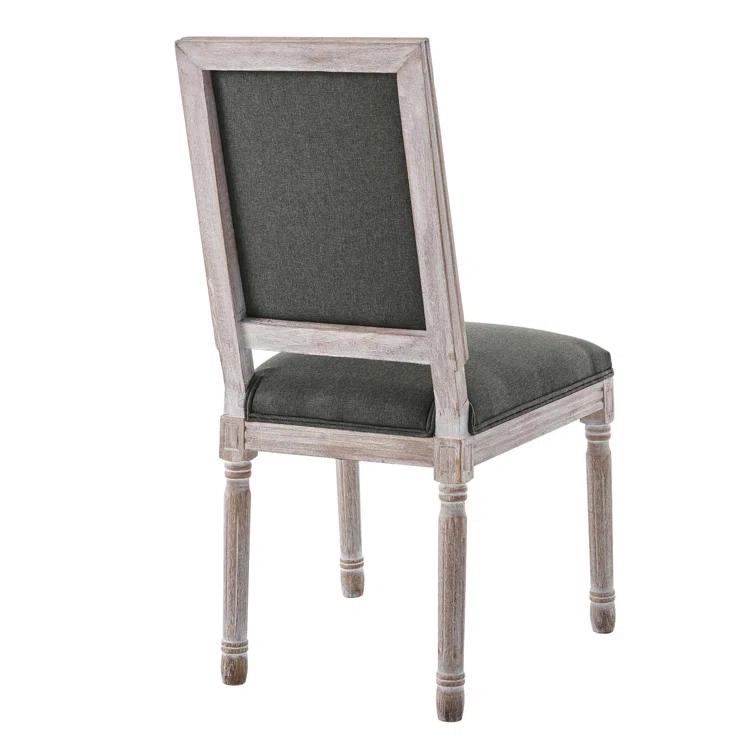 Modway Court French Vintage Upholstered Fabric Dining Side Chair
