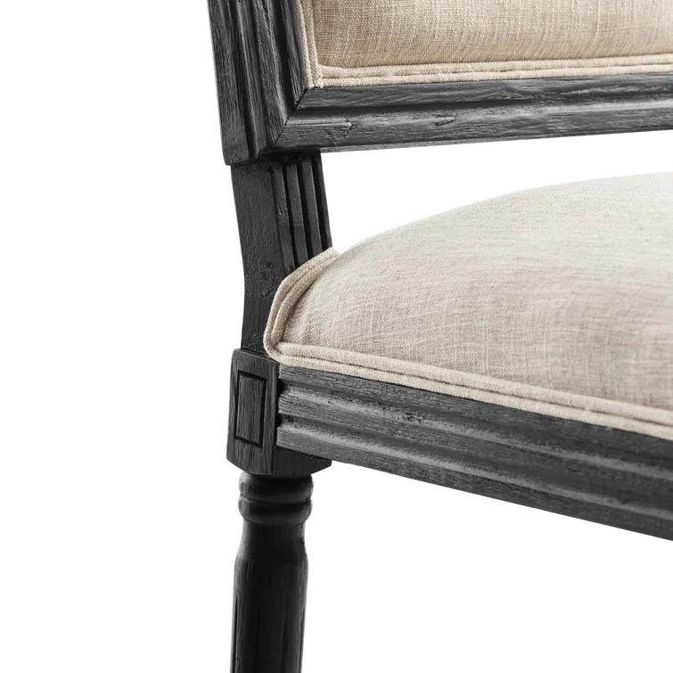 Modway Court French Vintage Upholstered Fabric Dining Side Chair