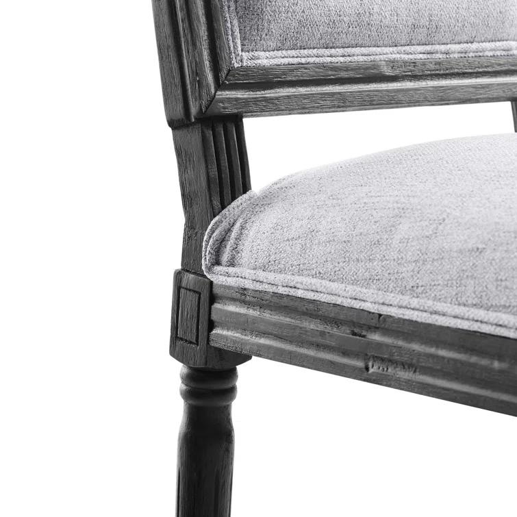 Modway Court French Vintage Upholstered Fabric Dining Side Chair