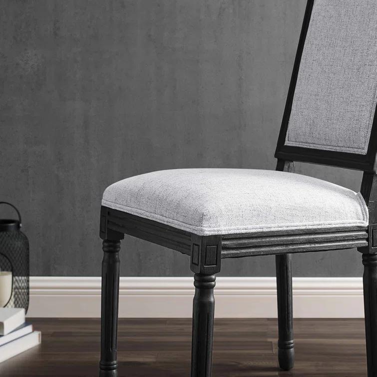 Modway Court French Vintage Upholstered Fabric Dining Side Chair