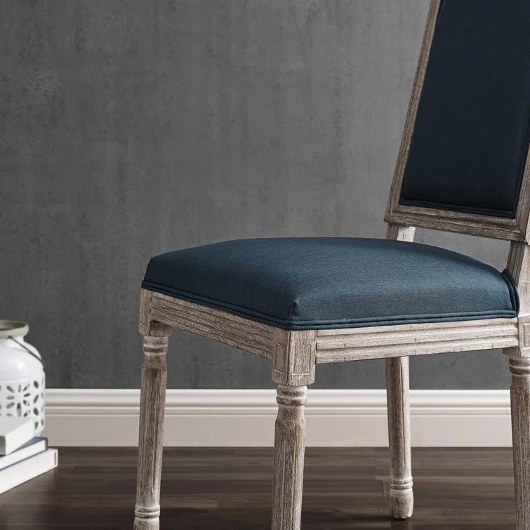 Modway Court French Vintage Upholstered Fabric Dining Side Chair