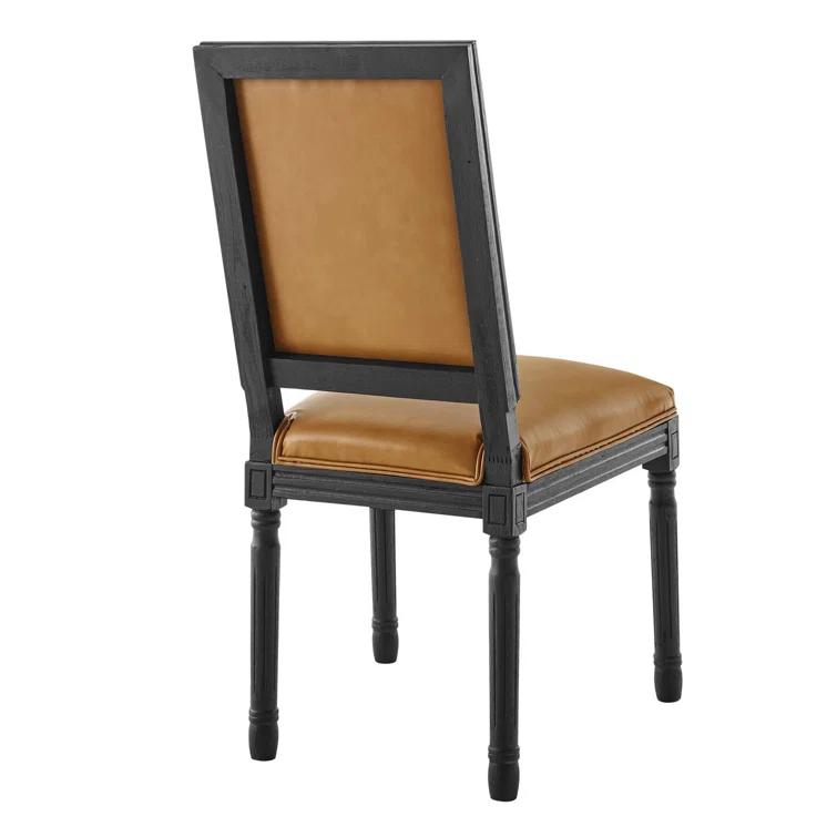 Modway Court French Vintage Upholstered Fabric Dining Side Chair