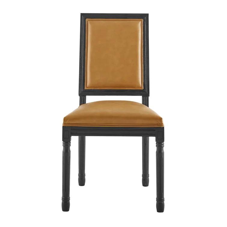 Modway Court French Vintage Upholstered Fabric Dining Side Chair