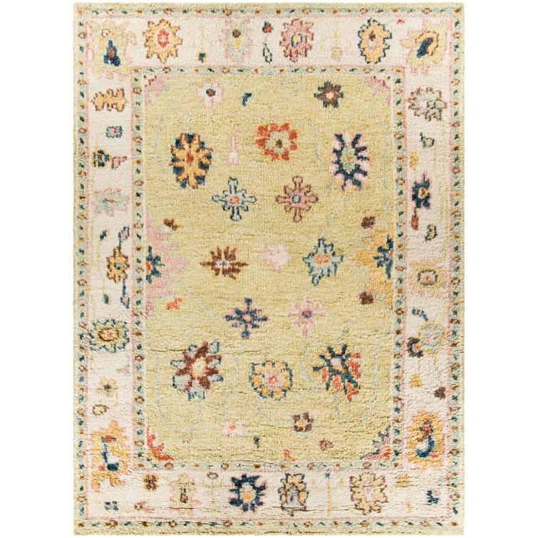 Hand-Knotted Blue Wool 6' x 9' Oriental Area Rug