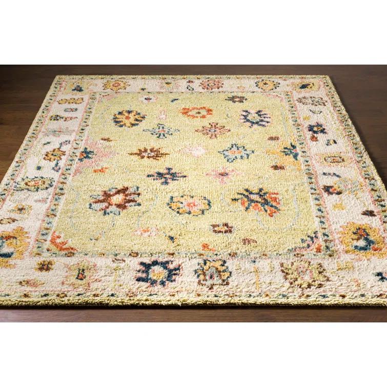 Hand-Knotted Blue Wool 6' x 9' Oriental Area Rug