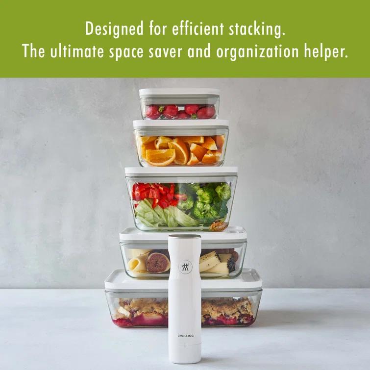 ZWILLING J.A. Henckels ZWILLING Fresh & Save 3-Piece Glass Food Storage Container, Meal Prep Container- Assorted Sizes