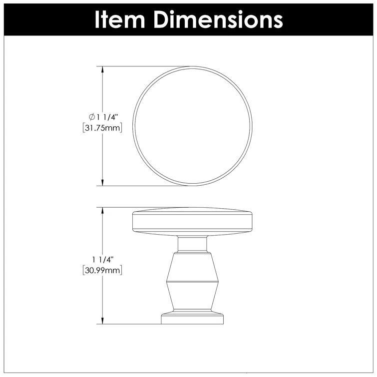 Belwith Keeler Anders 1.25" Diameter Round Knob