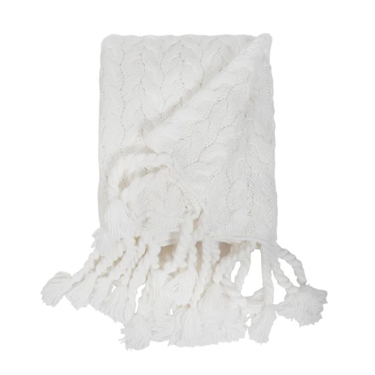 Capistrano Cable Knit Throw Blanket