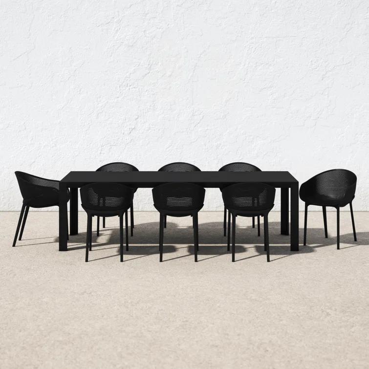 Farrah 102'' Rectangular 8 - Person Outdoor Dining Set