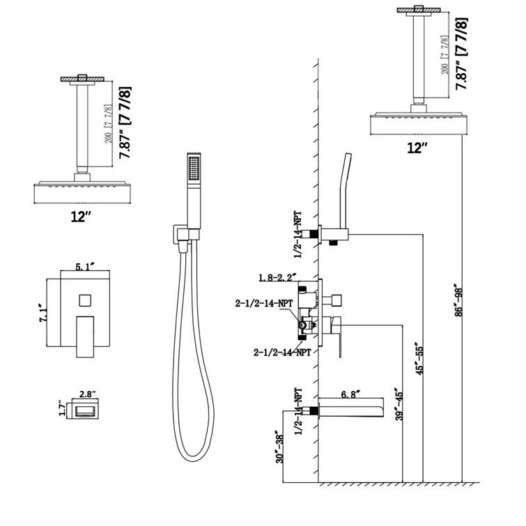 All-In-One Kit with Rough in-Valve